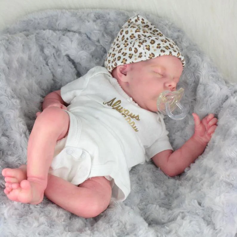 17'' Silicone Reborn Baby Newborn Doll Girl Sleeping Twin A Nalani with Clothes and Accessories 2024 -Creativegiftss® - [product_tag] RSAJ-Creativegiftss®