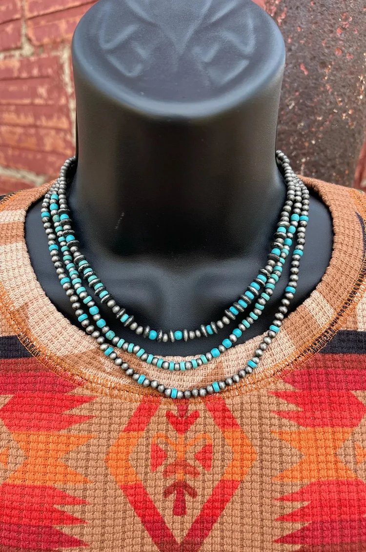 vintage layered necklace