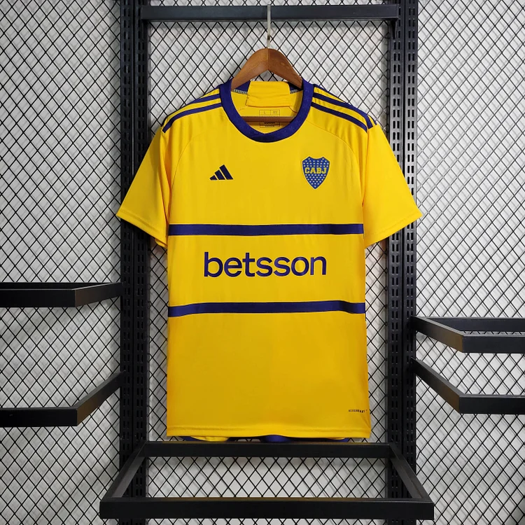Boca Juniors Away Shirt Kit 2023-2024 - Yellow