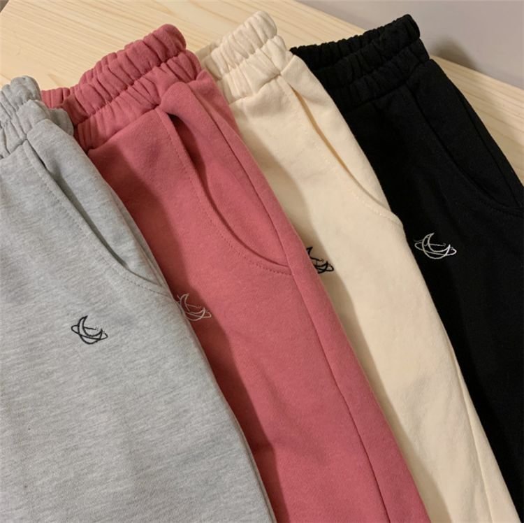 Embroidered Wide-Leg Sweatshorts YP1531
