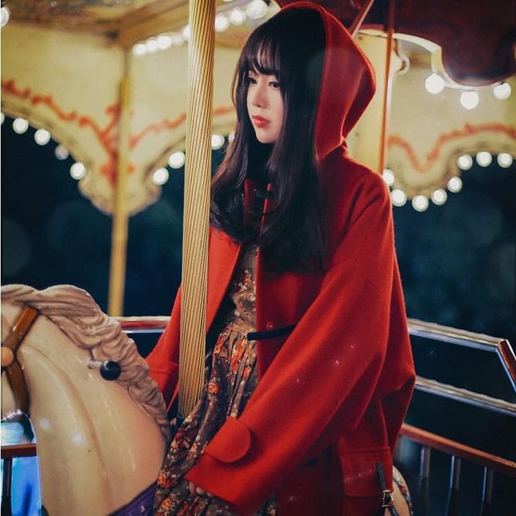 S/M/L Red/Green Christmas Holiday Hoodie Coat SP154140