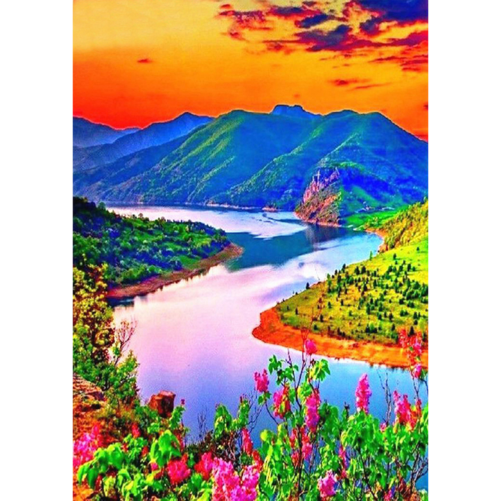 30*40CM - Round Drill Diamond Painting - Purple Mountain and River, 501 Original
30*40CM - Round Drill Diamond Painting - Purple Mountain and River, 501 Original