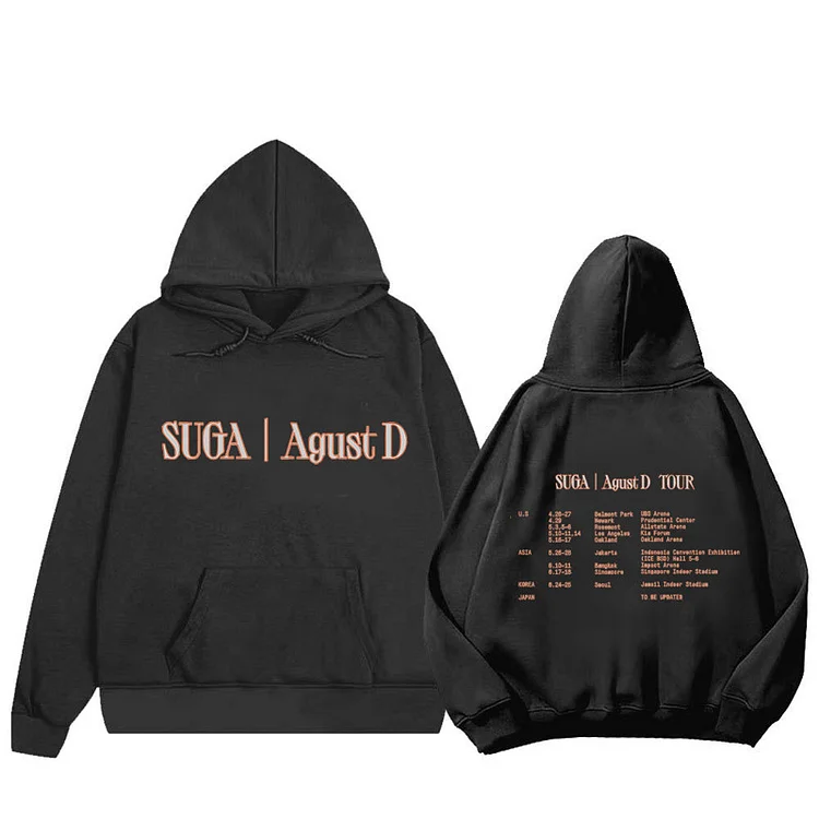 BTS SUGA Agust D 2023 World Tour Printed Hoodie
