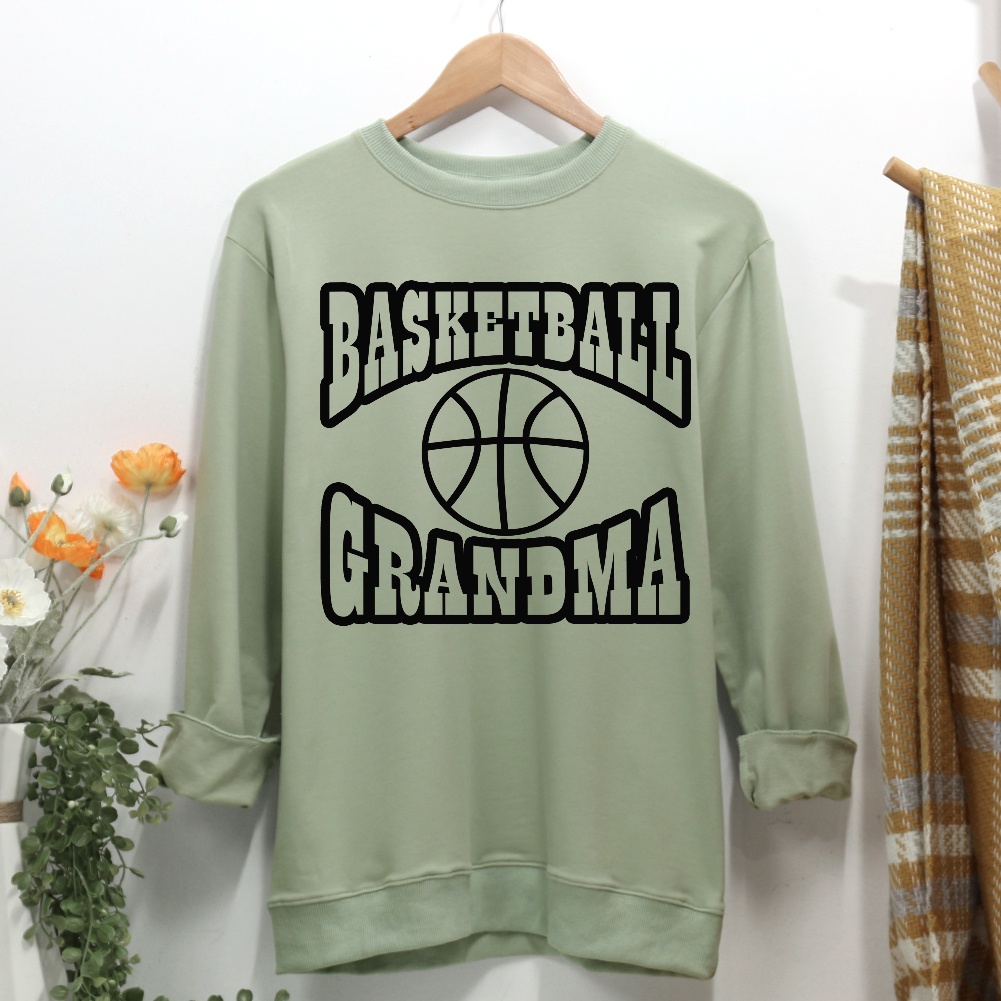 Basketball Grandma Women Casual Sweatshirt-Guru-buzz