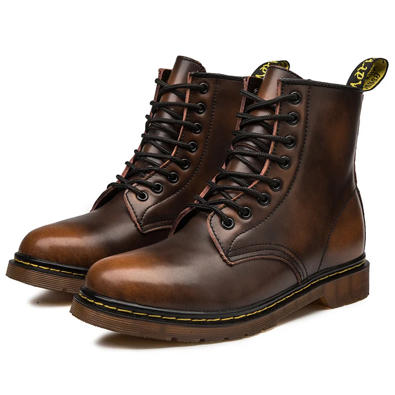 Classic Leather Utility High-Top British Martin Boots