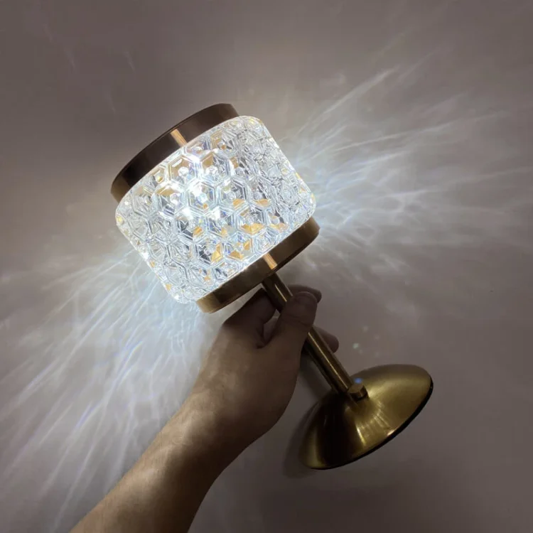 Metal Crystal Diamond Table Lamp-Create Romantic Atmosphere
