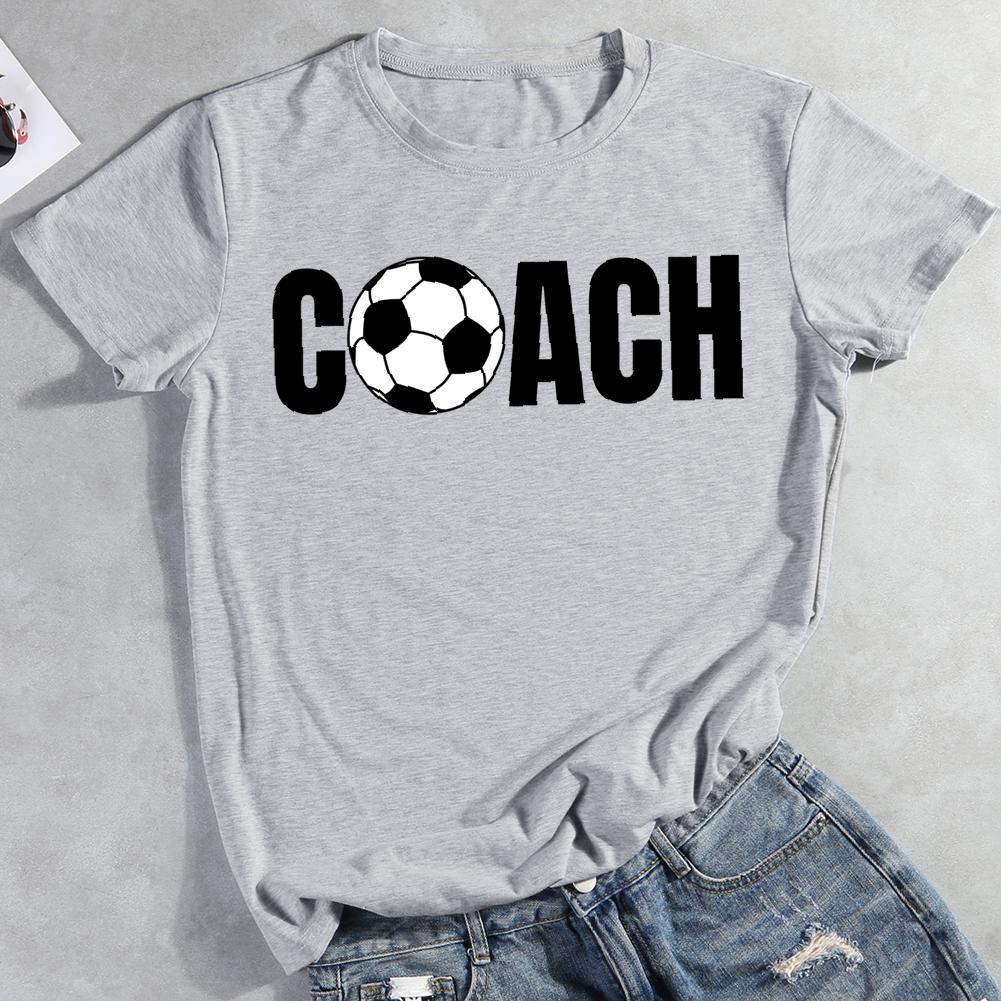 Soccer Coach Round Neck T-shirt-0019957-Guru-buzz