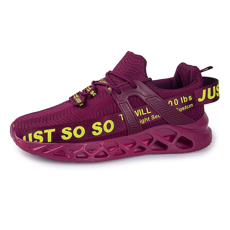 Men's Knife Edge Just So So Casual Sneakers Dark Red