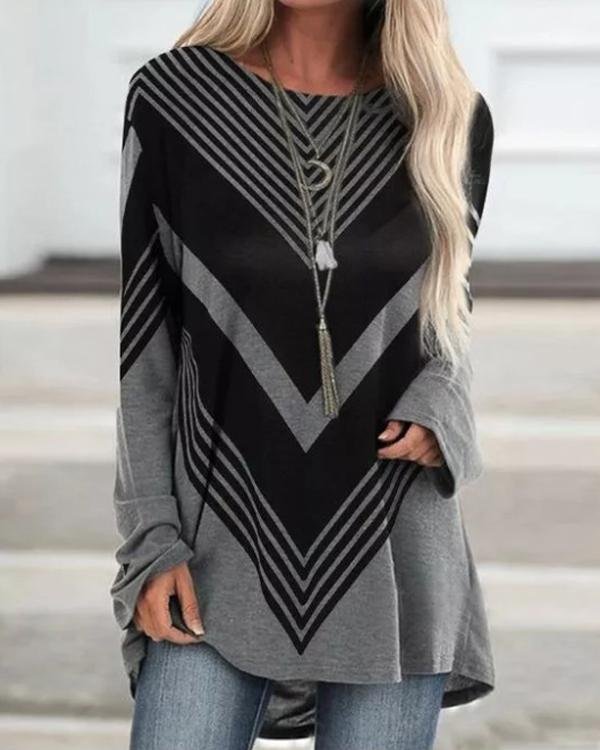 Women's Geometric Print T-Shirt