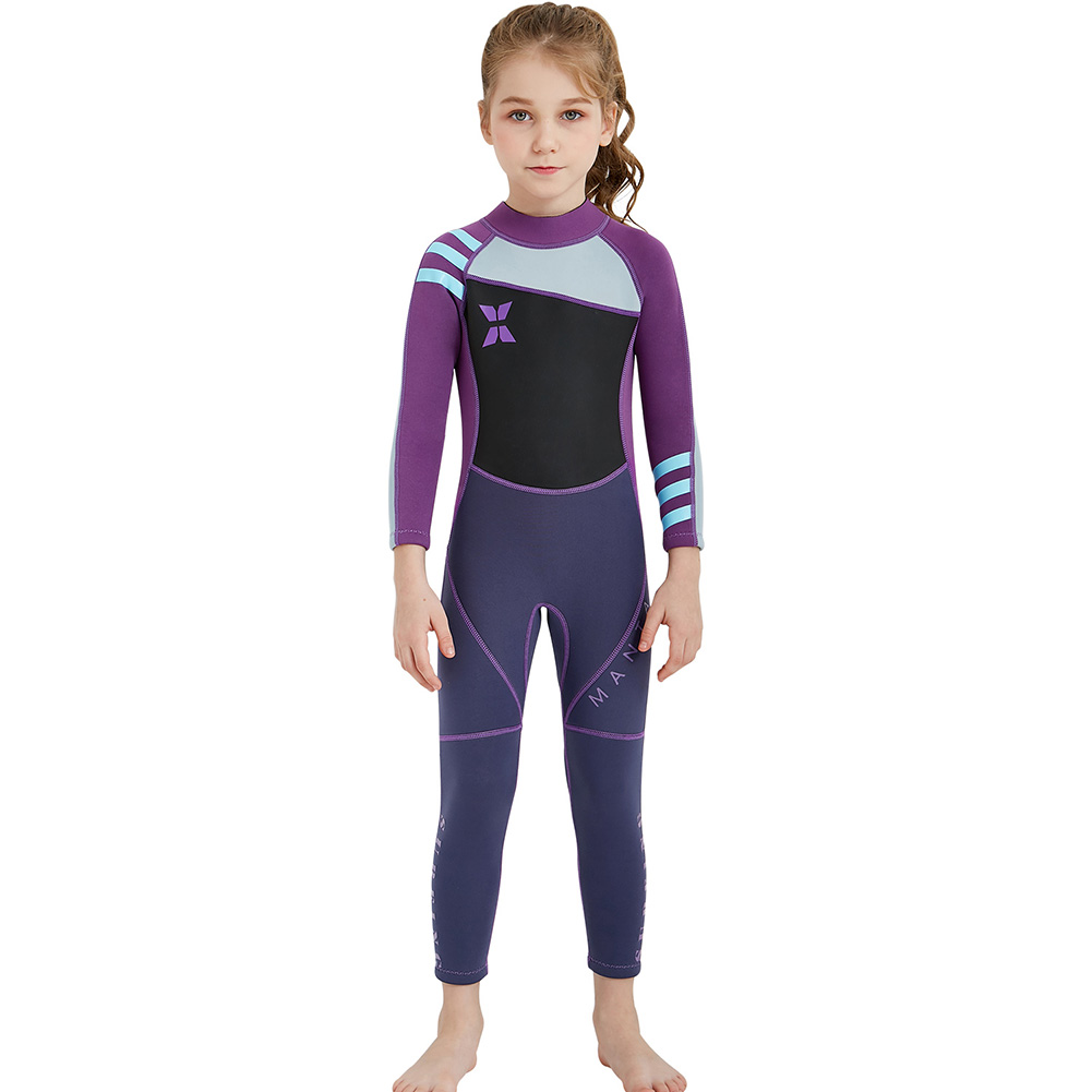 Splicing Surfing Wet Suit 2.5mm Neoprene Children Girl Wetsuit (Purple, 501 Original
Splicing Surfing Wet Suit 2.5mm Neoprene Children Girl Wetsuit (Purple, 501 Original