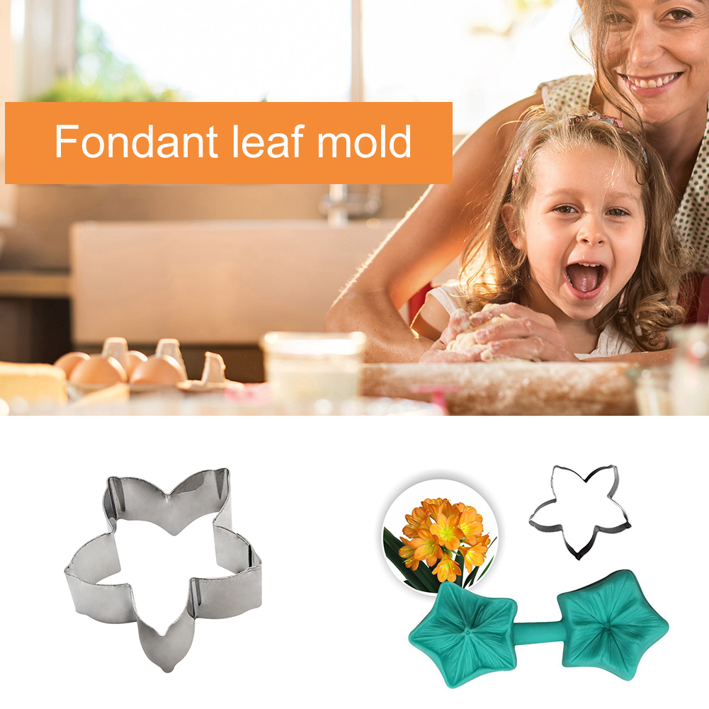 Fondant Leaf Plunger Mold Silicone Flower Shape Stainless Steel Cutting Die, 501 Original
Fondant Leaf Plunger Mold Silicone Flower Shape Stainless Steel Cutting Die, 501 Original