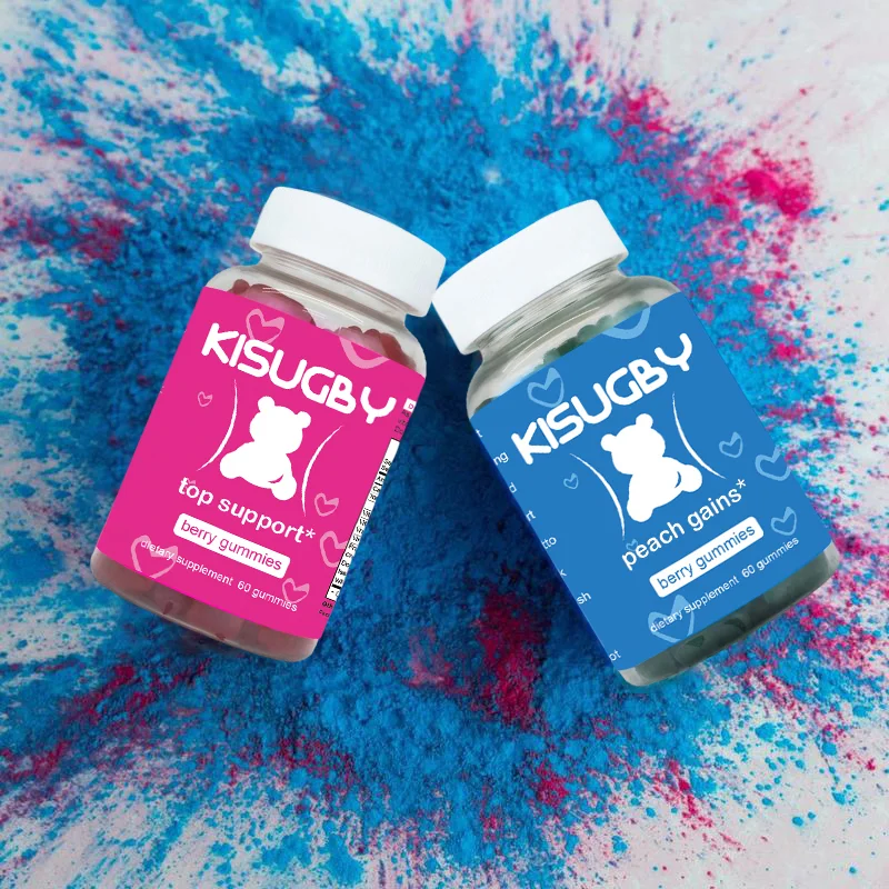 KISUGBY Gummies Combo Pack - Top Support and Peach Gains Gummies - Workout Aid - Women’s Support Supplement - Berry Flavored - Essential Herbs - Multivitamins Dietary Fitness