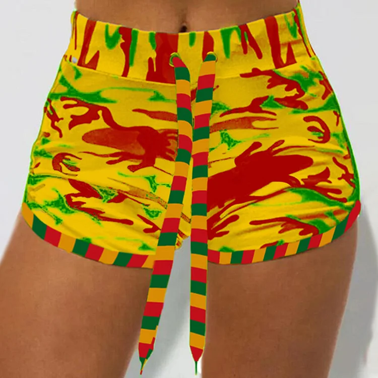 Juneteenth Inspired Drawstring Shorts