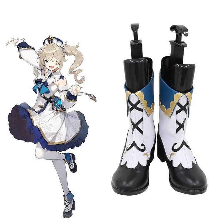 Barbara White Shoes Cosplay Boots SP16965