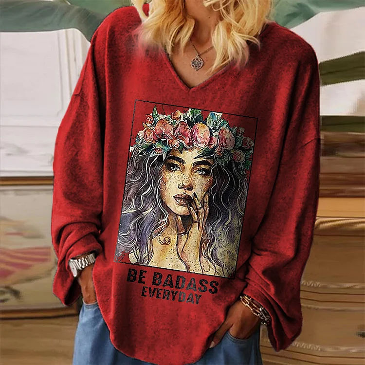Be Dadass Everyday Women's Long Sleeves Shirts socialshop