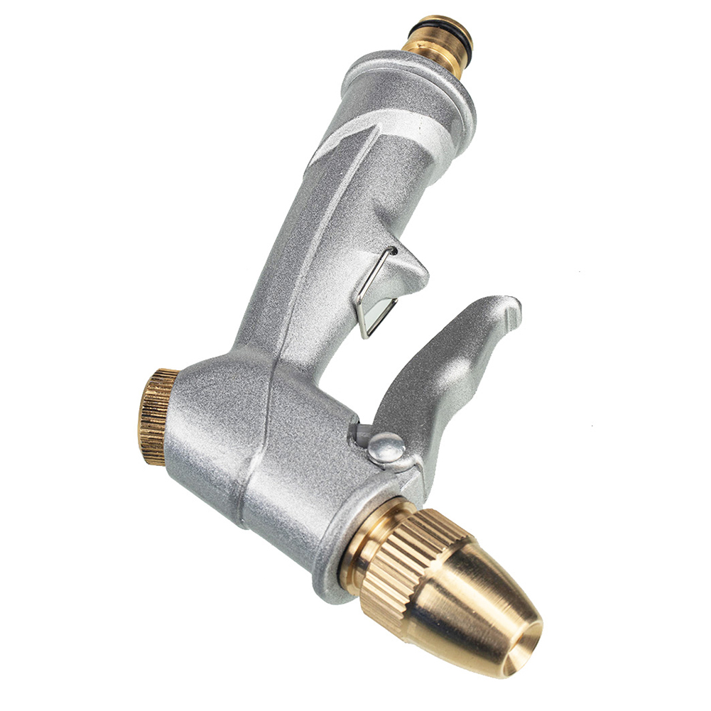 Adjustable Metal Car Wash Watering Garden Hose Spray Nozzle Glossy Silver, 501 Original
Adjustable Metal Car Wash Watering Garden Hose Spray Nozzle Glossy Silver, 501 Original