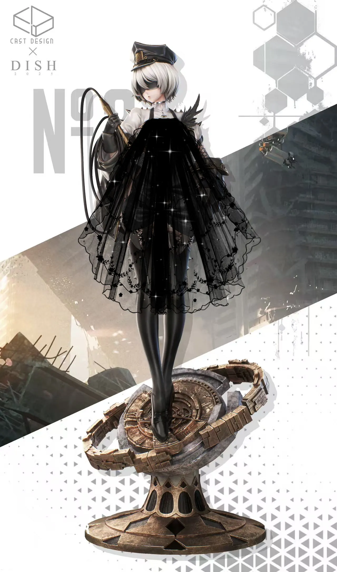 Cast Design Studio - NieR: Automata Instructor No. 6 2B 1/4 Statue(GK)