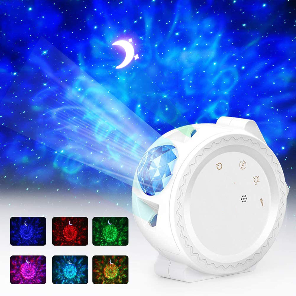Touch Switch Starry Sky 6 Color Ocean Waving-Bluetooth Laser Projector Night Light, White, 501 Original
Touch Switch Starry Sky 6 Color Ocean Waving-Bluetooth Laser Projector Night Light, White, 501 Original