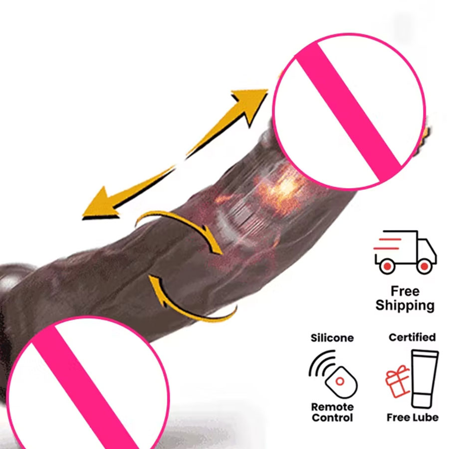 Telescopic Swinging Vibrating Dildo with Suction Cup – 2026 New Model,  Hands-Free