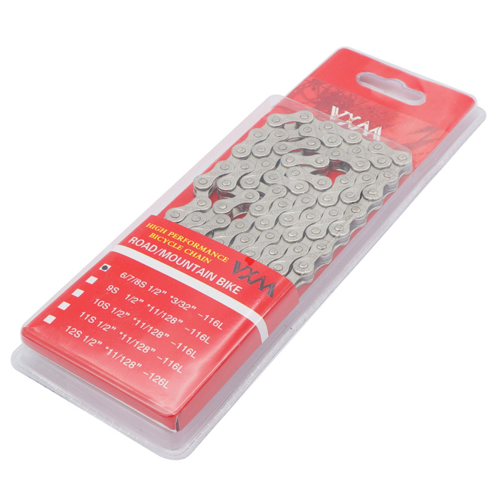 6 7 8 Speed Bicycle Chain Carbon Steel Bike Chain 1/2 x 2/32 inch 116 Links, 501 Original
6 7 8 Speed Bicycle Chain Carbon Steel Bike Chain 1/2 x 2/32 inch 116 Links, 501 Original