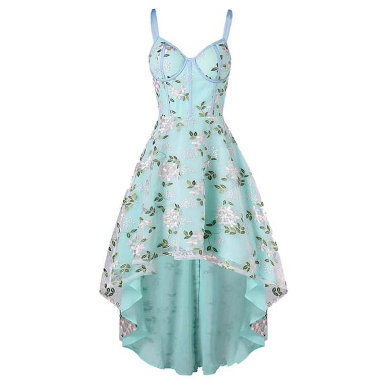 Floral Embroidery Dress SP13855