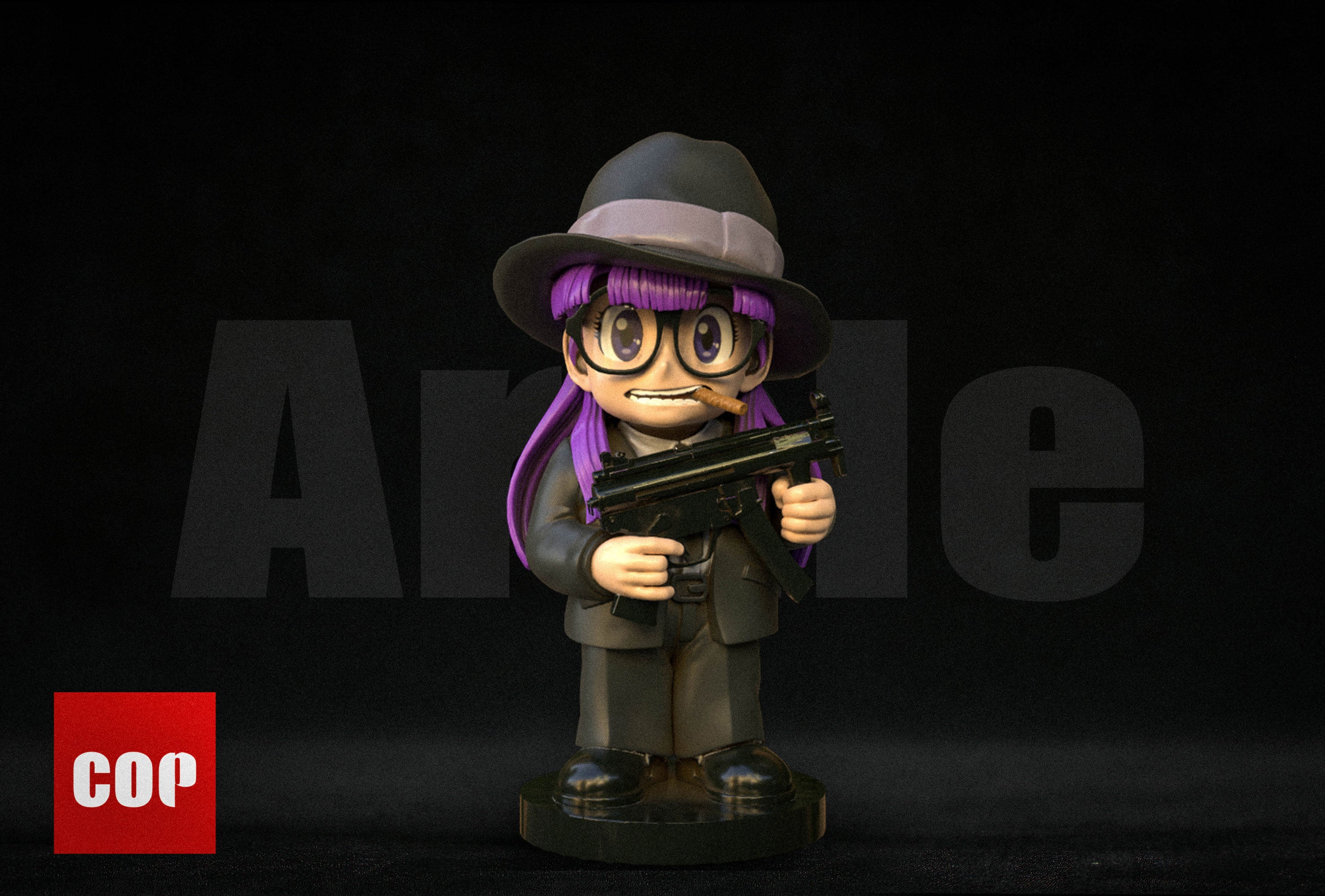 Figurine Dr. Slump – Arale En Statue De La Liberté – 23 Cm – Neuve Sous Boîte