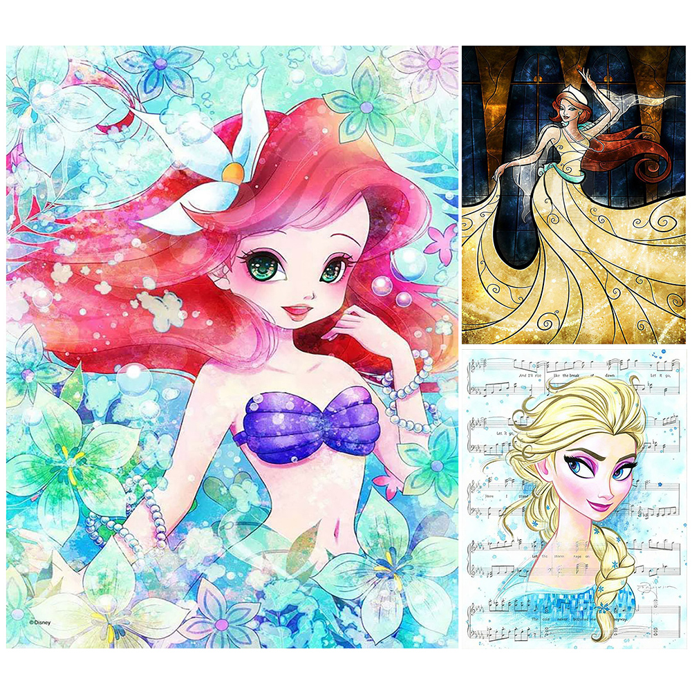 Full Round Drill Diamond Painting - Disney Princess - 30*40cm