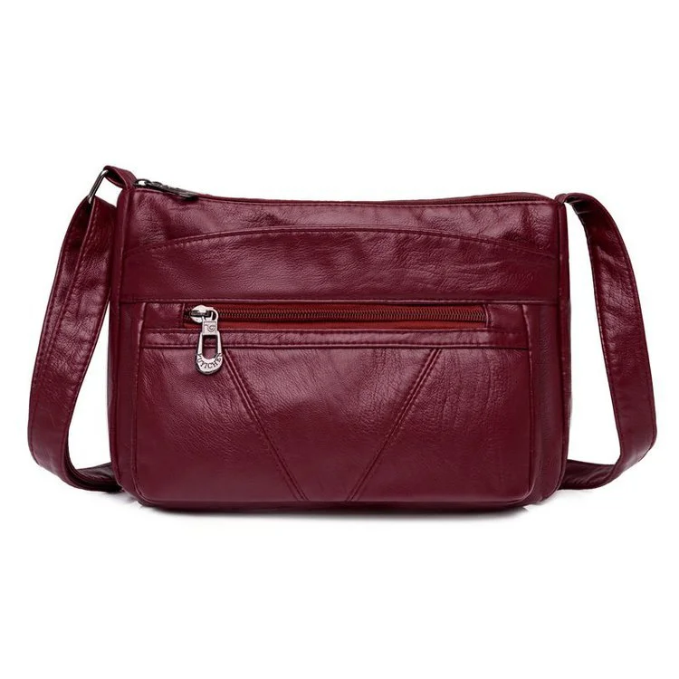 Women's Soft Leather Messenger Bag