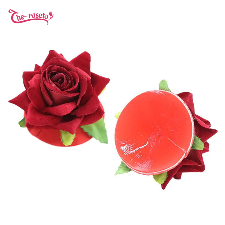 Rose Flower Nipple Clamps Breast Sticker