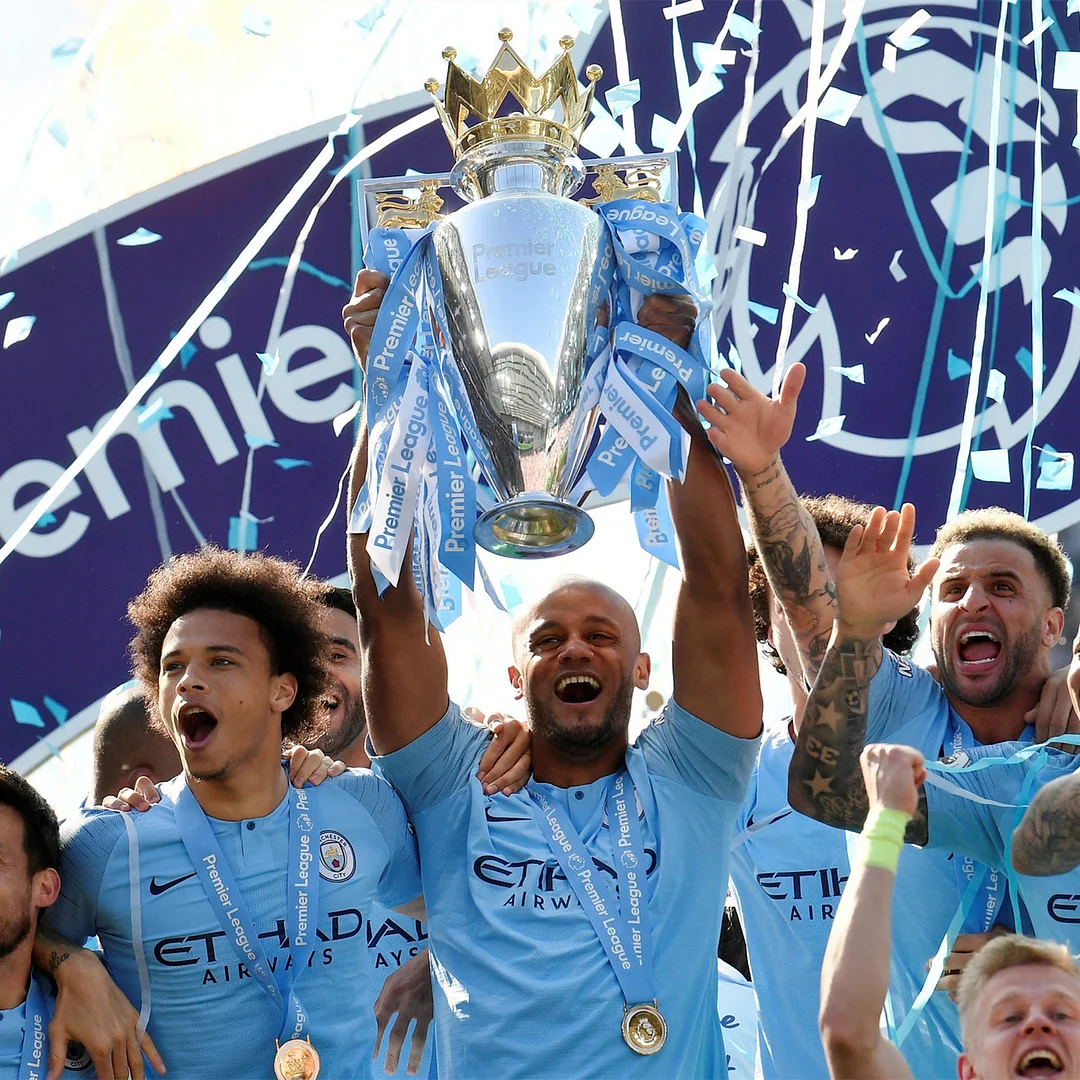 Premier League Trophy—2021-22 Season Manchester City Football Club The Sky Blues 