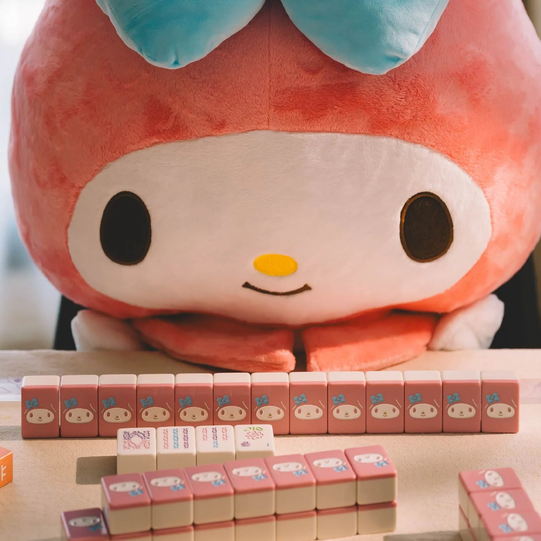 2025 Sanrio My Melody Mahjong Set Pink & White – Limited Edition