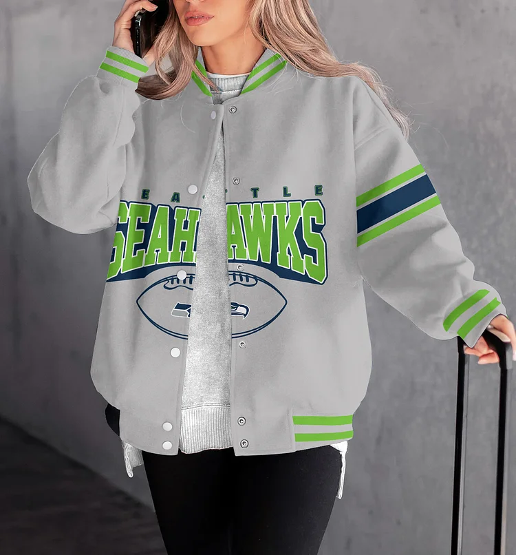 Seattle Seahawks Women Limited Edition Full-Snap Casual Jacket