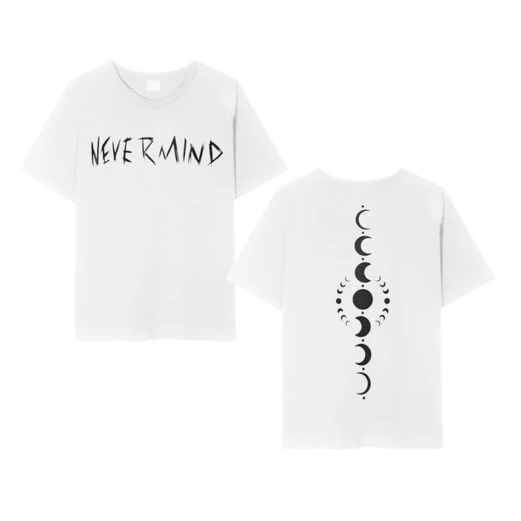 BTS Jimin Tattoo Nevermind and Moon Phases T-shirt