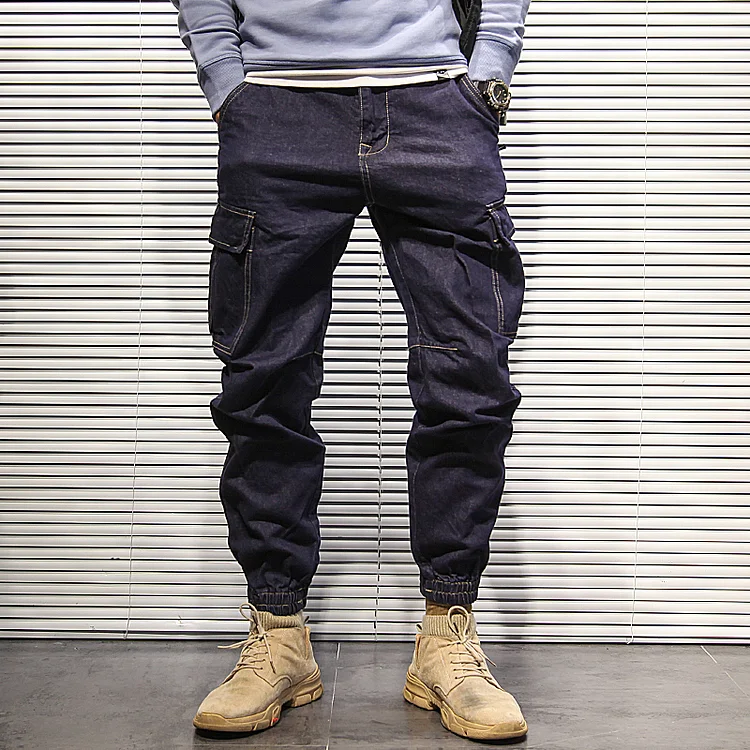 TIMSMEN Loose Weighted Denim Casual Pants