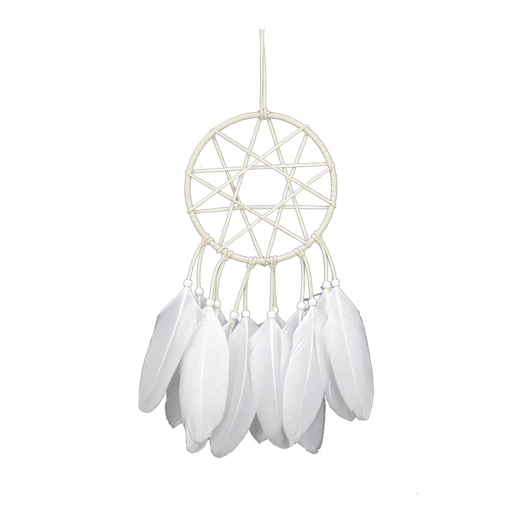 Pendant Dream Catcher Ring Contain Star Blue Feather Weaving for Room Decor, 501 Original
Pendant Dream Catcher Ring Contain Star Blue Feather Weaving for Room Decor, 501 Original
