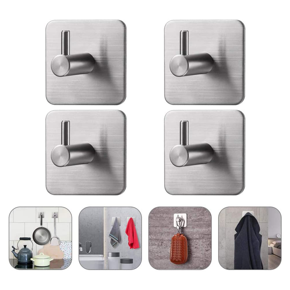 4Pcs 304 Stainless Steel Kitchen Hook Adhesive Bathroom Hat Clothes Hanger, 501 Original
4Pcs 304 Stainless Steel Kitchen Hook Adhesive Bathroom Hat Clothes Hanger, 501 Original