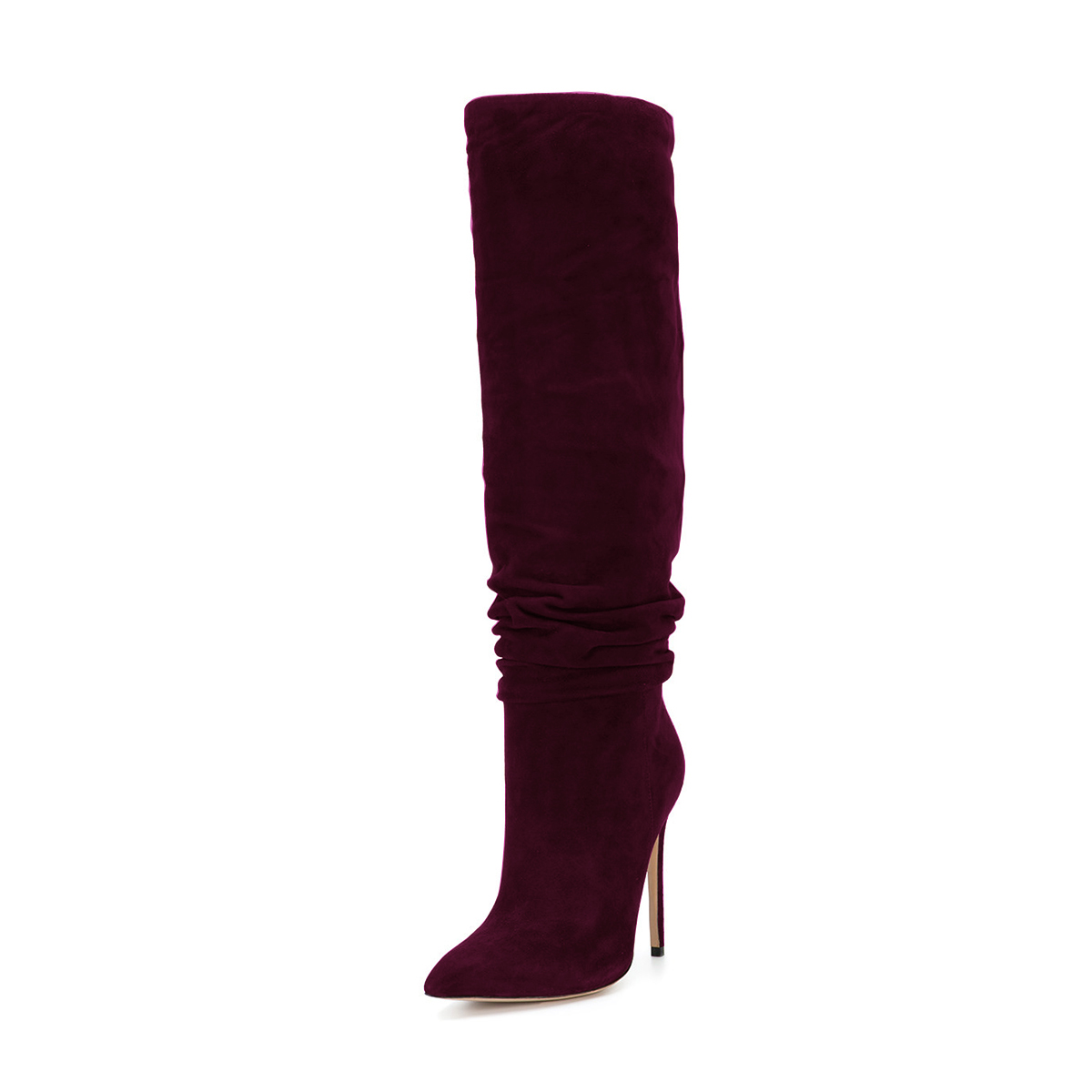 Burgundy hotsell slouch boots