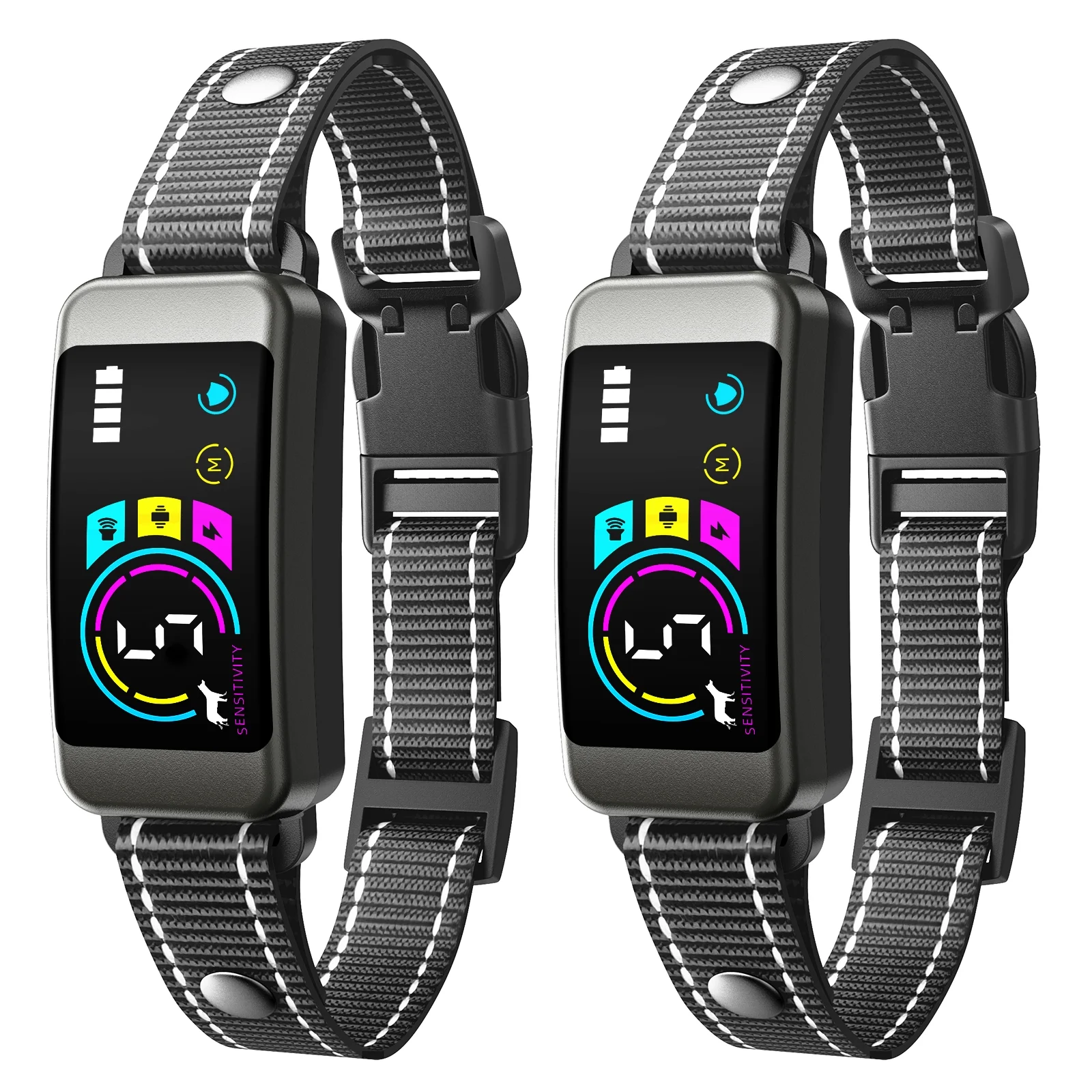 BEBANG 2Pack Bark Collar for Small Medium Large Dogs, 5 Adjustable