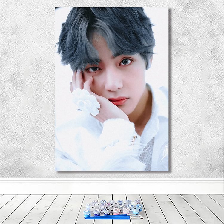 BTS Photocard Paint by Numbers DIY Wall Art Handmade Gift