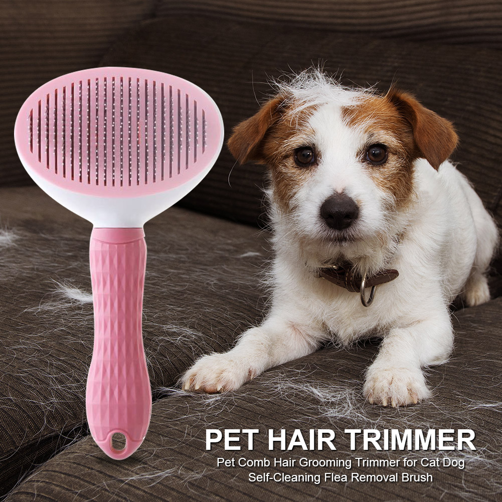 Pet Comb Hair Grooming Trimmer for Cat Dog Self-Cleaning Flea Removal Brush, Pink, 501 Original
Pet Comb Hair Grooming Trimmer for Cat Dog Self-Cleaning Flea Removal Brush, Pink, 501 Original