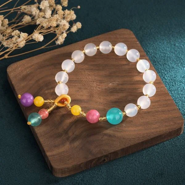Natural Jade Crystal Bracelet Gift for Girlfriend