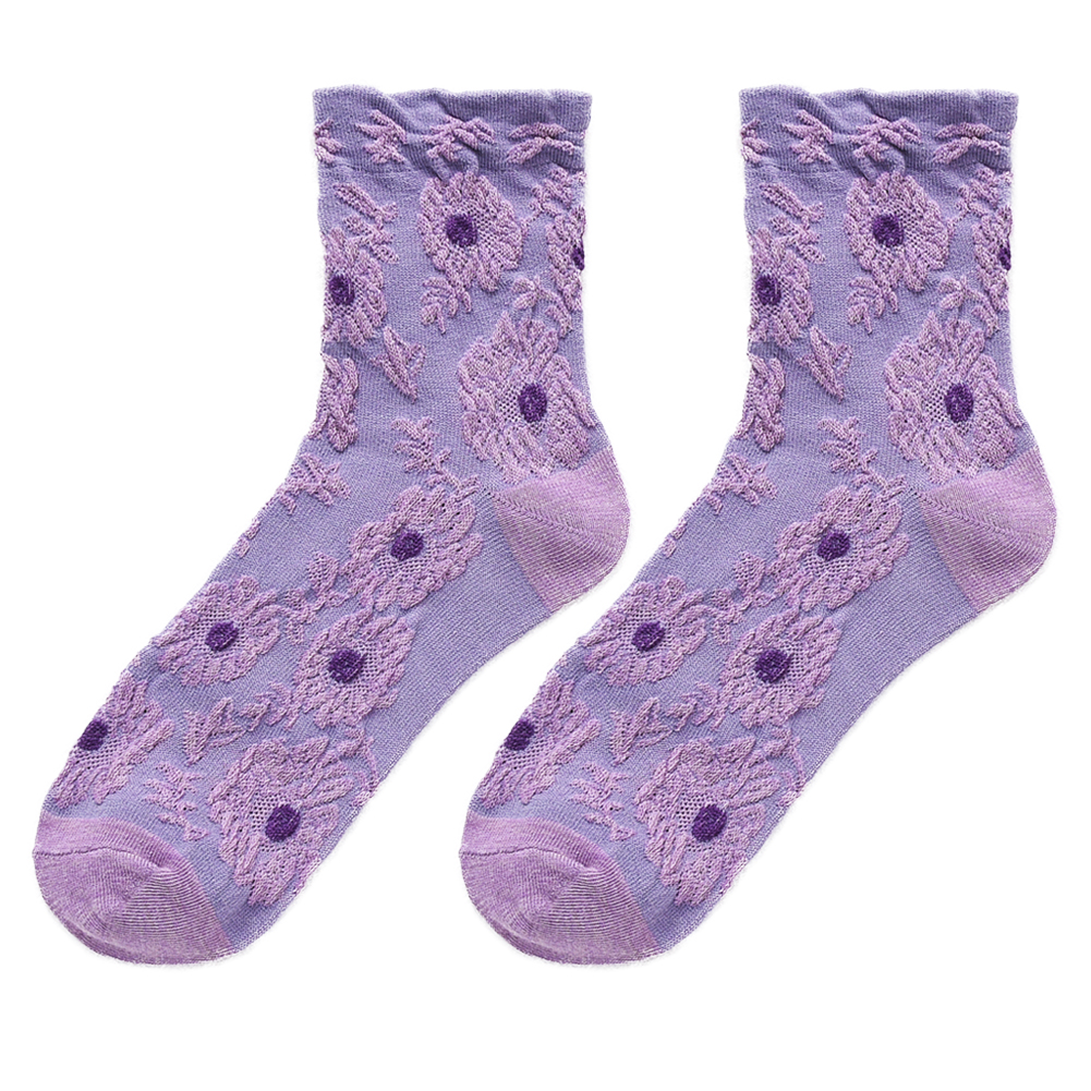 Korean Women Long Socks Flower Printed Elastic Pile Heap Socks -Purple, 501 Original
Korean Women Long Socks Flower Printed Elastic Pile Heap Socks -Purple, 501 Original