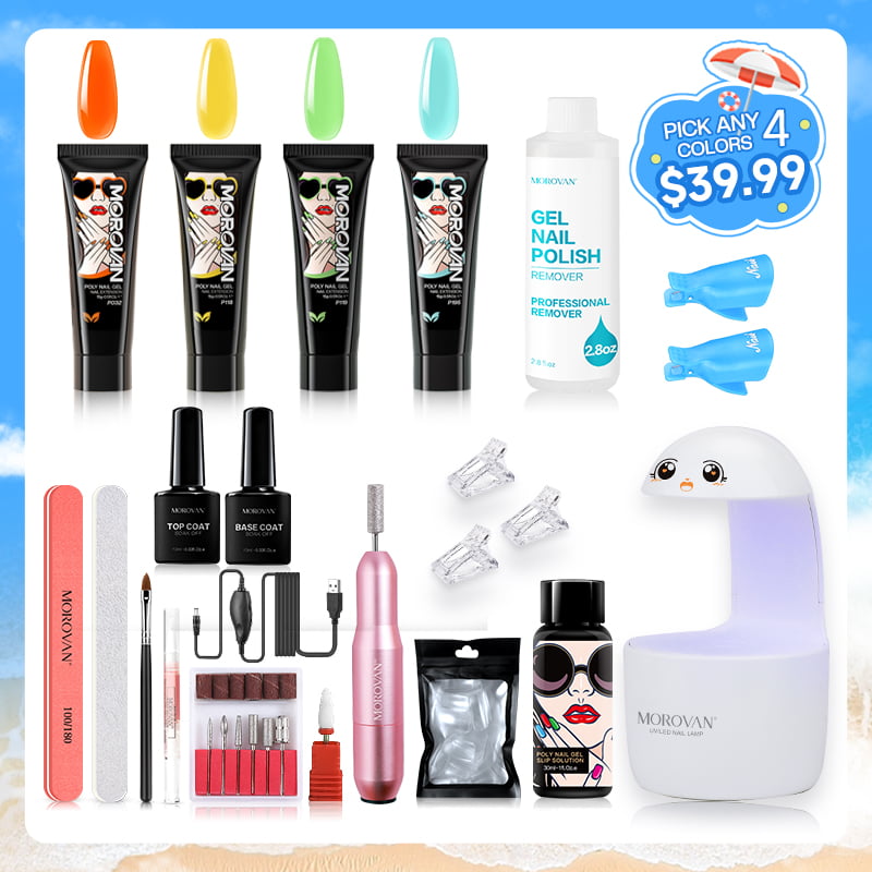 Professional Nail kit Best Gel Nails Kit Set Professional MOROVAN