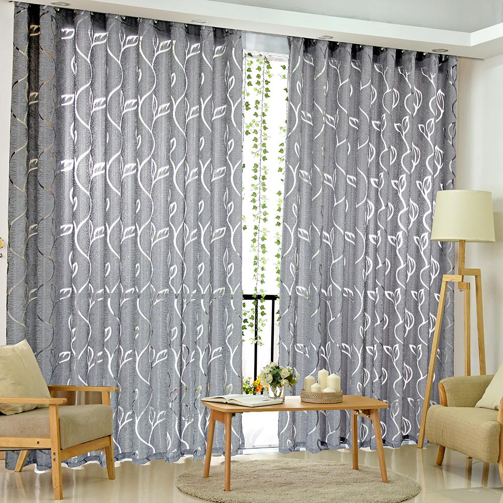 2M Semi Blackout Curtain Simple Vine Leaf Partition Window Decor, Grey, 501 Original
2M Semi Blackout Curtain Simple Vine Leaf Partition Window Decor, Grey, 501 Original