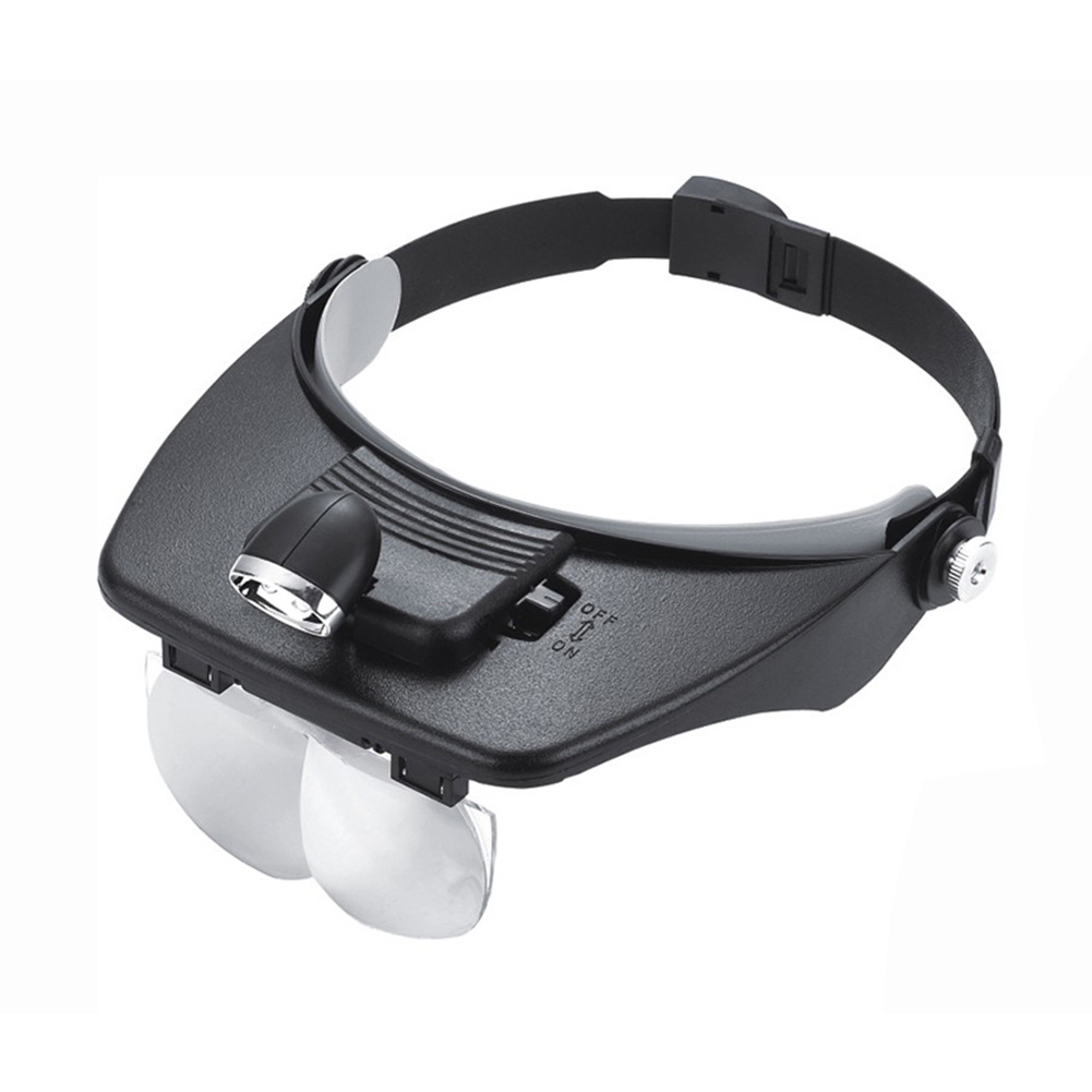 Head Mount Magnifying Optical Glass 1.2X 1.8X 2.5X 3.5X LED Magnifier Loupe, 501 Original
Head Mount Magnifying Optical Glass 1.2X 1.8X 2.5X 3.5X LED Magnifier Loupe, 501 Original