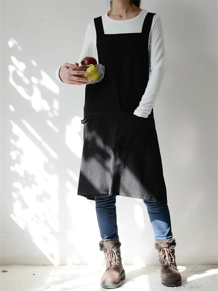 Simple Utility Cross Back Apron