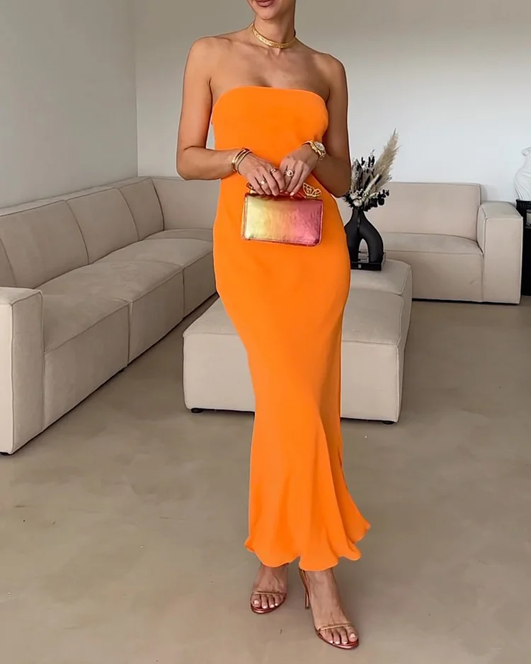 Fashion Sexy Wrap Bust Dress
