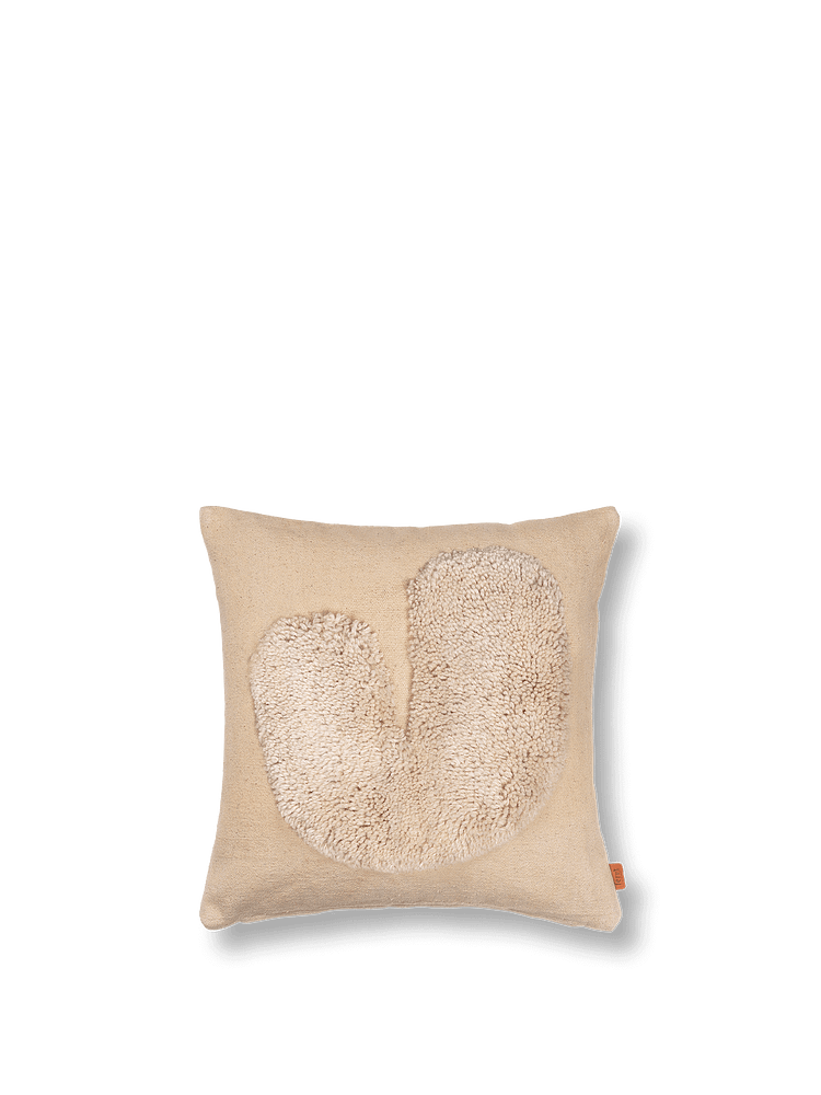 Lay Cushion Cover - Sand/Off-white