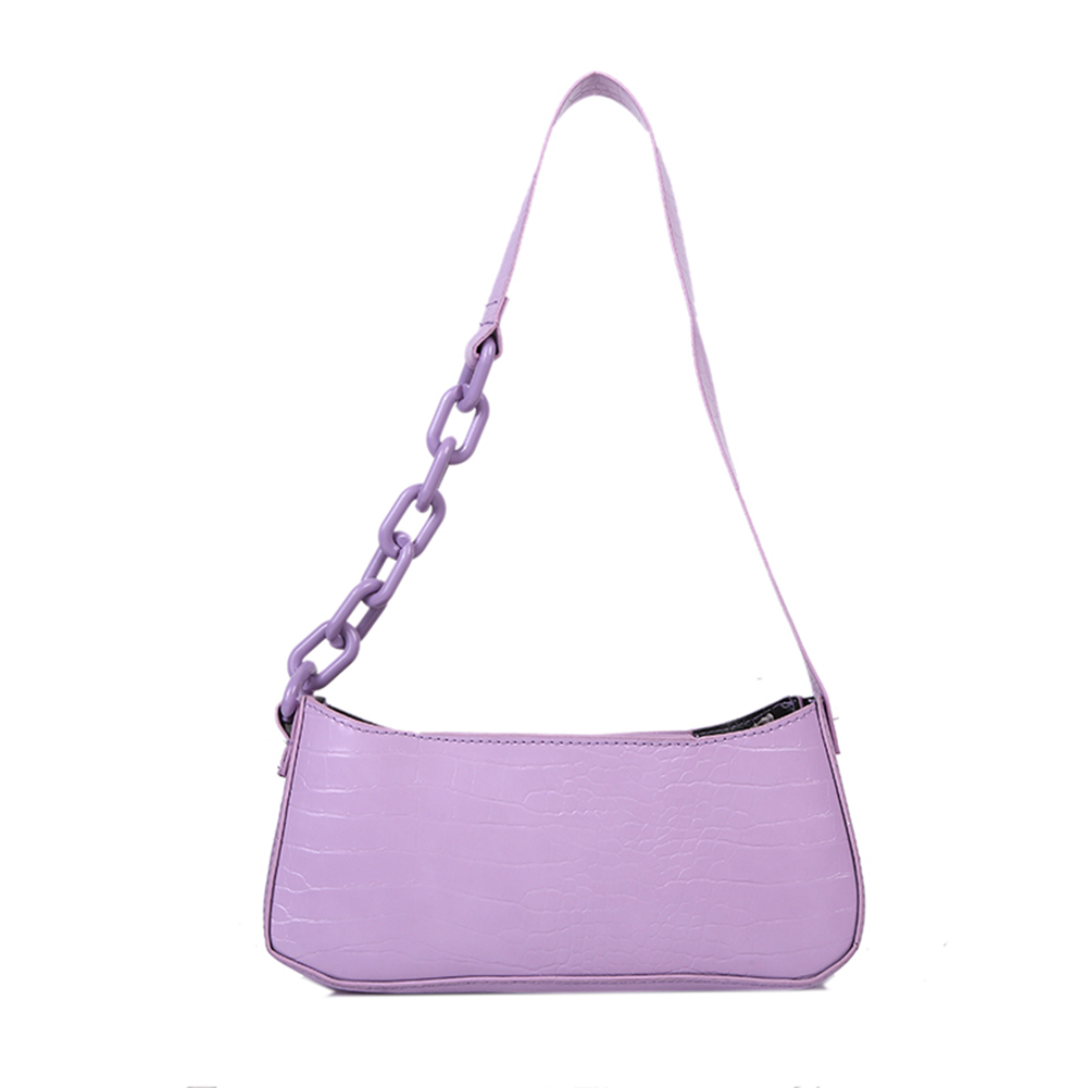 Retro Alligator Pattern Handbag Women Chain PU Totes Shoulder Bag -Purple, 501 Original
Retro Alligator Pattern Handbag Women Chain PU Totes Shoulder Bag -Purple, 501 Original