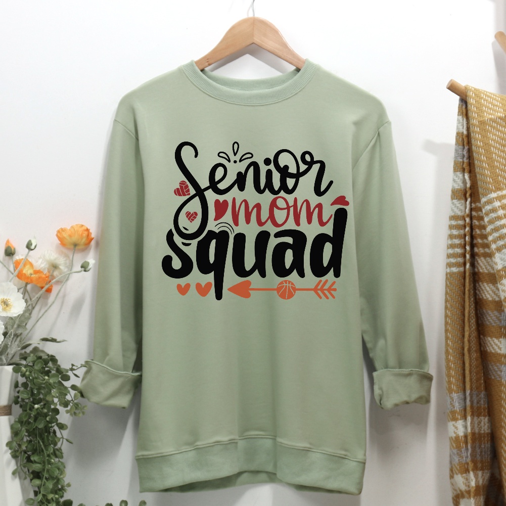 Seniors Mom Squad Women Casual Sweatshirt-Guru-buzz